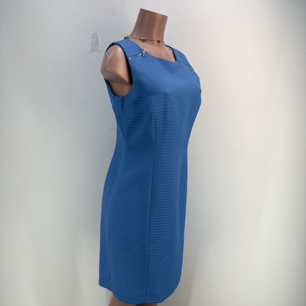 NWT WOMEN'S SZ 8 ALEX MARIE SLEEVELESS BLUE DRESS MULHOLLARD * $129 - Picture 4 of 17